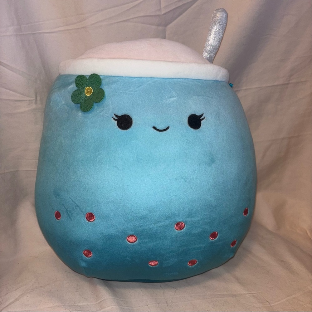 Squishmallow 2/$25 Jakarria the Blue Boba 12” NWOT